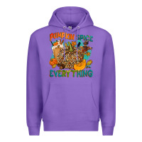Purple Pumpkin spice everything Premium Hoodie - NancyCooperArtShop