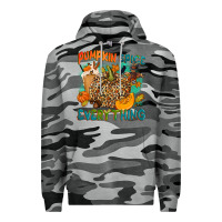 Slate Camo Pumpkin spice everything Premium Hoodie - NancyCooperArtShop