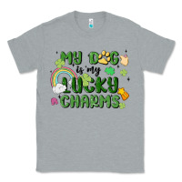 Heather Grey my dog is my lucky charms Classic Tee - MaliasSmallBusiness