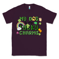 Plum my dog is my lucky charms Classic Tee - MaliasSmallBusiness