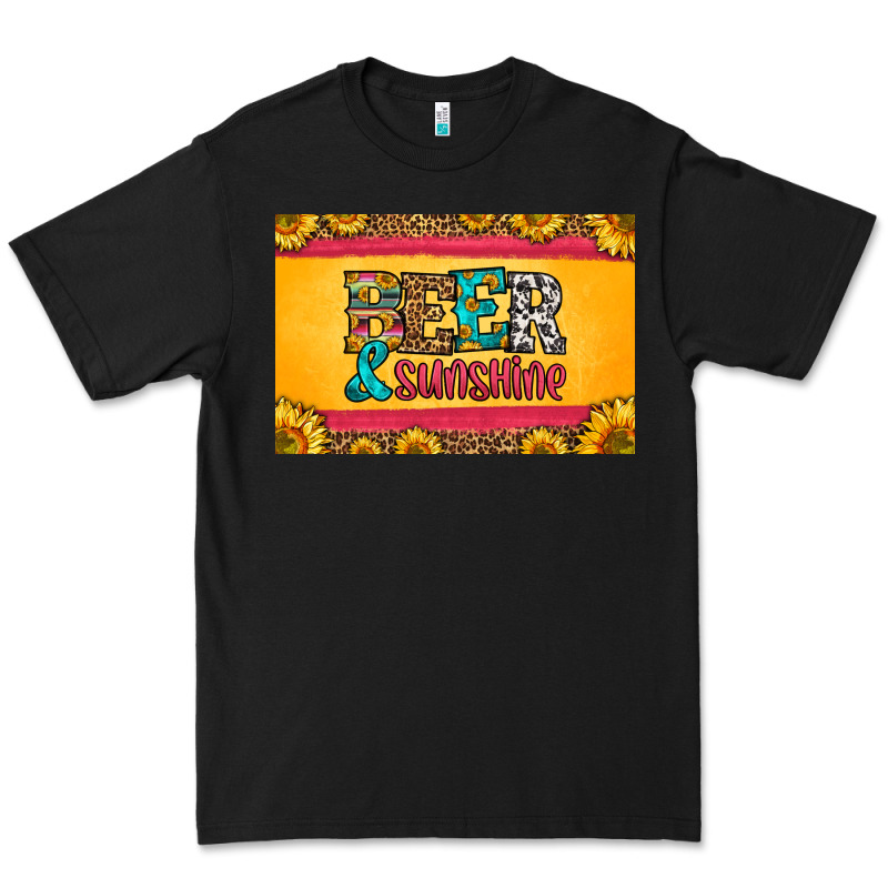 Beer And Sunshine Skinny Metal Can Holder Premium Tee by HRA Design Shop | Teevron