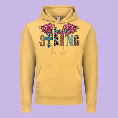She Is Strong Vintage Hoodie Designed By Artiststas