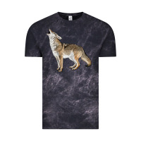 Cloud Black Howling Coyote Vintage Tee - LillyAllenDesigns