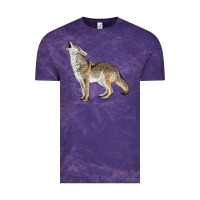 Cloud Purple Howling Coyote Vintage Tee - LillyAllenDesigns