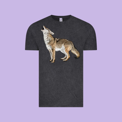 Howling Coyote Vintage Tee Designed By Lillyallendesigns