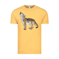 Vintage Mustard Howling Coyote Vintage Tee - LillyAllenDesigns