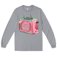Heather Grey let s get this bread malia Long Sleeve Tee - MaliasSmallBusiness