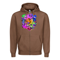 Chestnut halloween candy patches 1 Zipper Hoodie - BundleAndBundleShop