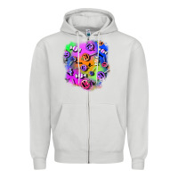 Dove Grey halloween candy patches 1 Zipper Hoodie - BundleAndBundleShop
