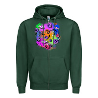Sports Green halloween candy patches 1 Zipper Hoodie - BundleAndBundleShop