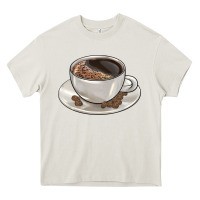 Cream coffee  americano Heavy Core Tee - BarkalooDesign