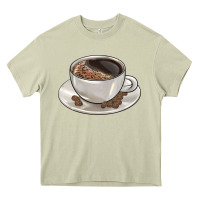 Mossy coffee  americano Heavy Core Tee - BarkalooDesign