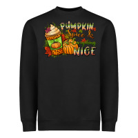 Black Pumpkin spice everything nice Heavyweight Sweatshirt - NancyCooperArtShop