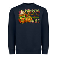 Navy Pumpkin spice everything nice Heavyweight Sweatshirt - NancyCooperArtShop
