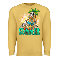 Antique Gold Hello summer skeleton Premium Sweatshirt - NancyCooperArtShop