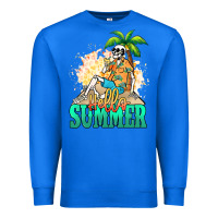 True Royal Hello summer skeleton Premium Sweatshirt - NancyCooperArtShop