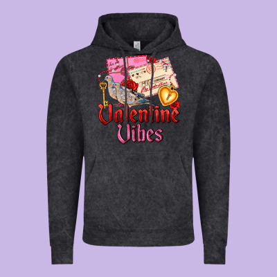 Valentine Vibes Vintage Hoodie Designed By Adodesignshop