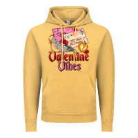 Vintage Mustard valentine vibes Vintage Hoodie - AdoDesignShop