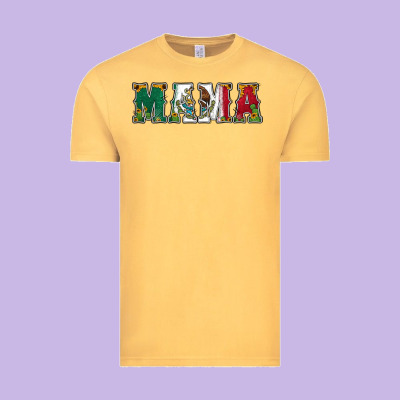 Mexican Flag Mama Vintage Tee Designed By Jasminsmagicworld