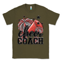 Army Green cheer coach Classic Tee - MaliasSmallBusiness