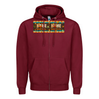 Burgundy home sweet home 11 oz mug Zipper Hoodie - BundleAndBundleShop