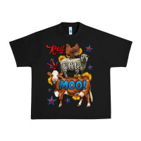 Black red white moo farm animals 4th of july Urban Heavy Tee - LillyAllenDesigns