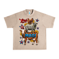 French Oak red white moo farm animals 4th of july Urban Heavy Tee - LillyAllenDesigns