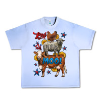 Grape Ice red white moo farm animals 4th of july Urban Heavy Tee - LillyAllenDesigns