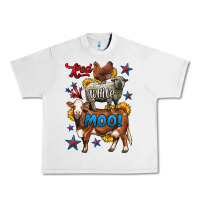 Lunar Rock red white moo farm animals 4th of july Urban Heavy Tee - LillyAllenDesigns