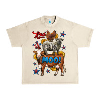 Sandshell red white moo farm animals 4th of july Urban Heavy Tee - LillyAllenDesigns
