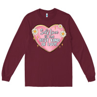 Burgundy self love is the best kind of love malias Long Sleeve Tee - MaliasSmallBusiness