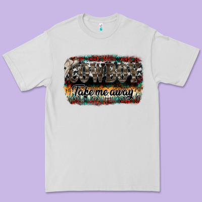 Cowboy Take Me Away Premium Tee Designed By Sublimationcraftshop