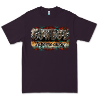 Plum cowboy take me away Premium Tee - SublimationCraftShop