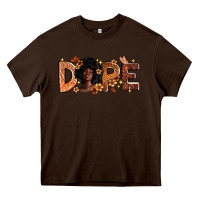 Chocolate Brown Dope Melanin Heavy Core Tee - Zillion Design Studio
