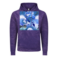 Cloud Purple dolphins Vintage Hoodie - BundleAndBundleShop