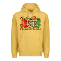 Antique Gold jesus is the reason for the season Premium Hoodie - texasbilliewilder
