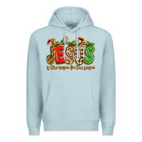 Blue Mist jesus is the reason for the season Premium Hoodie - texasbilliewilder