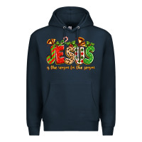 Navy jesus is the reason for the season Premium Hoodie - texasbilliewilder