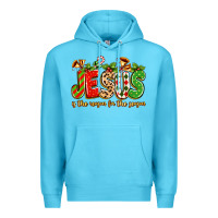 Ocean Blue jesus is the reason for the season Premium Hoodie - texasbilliewilder