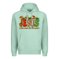 Seafoam jesus is the reason for the season Premium Hoodie - texasbilliewilder