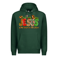 Sports Green jesus is the reason for the season Premium Hoodie - texasbilliewilder