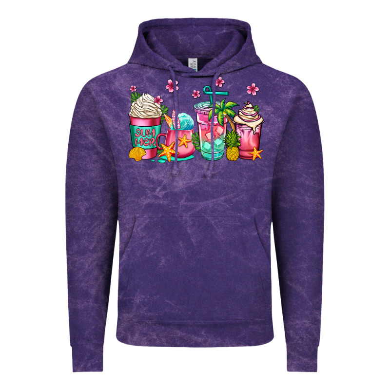 Summer Coffee Cups Vintage Hoodie by Jasminsmagicworld | Teevron