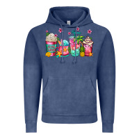Vintage Denim summer coffee cups Vintage Hoodie - Jasminsmagicworld
