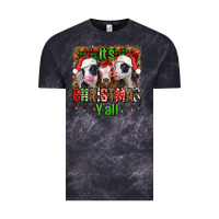 Cloud Black it's christmas y'all heifers Vintage Tee - Jasminsmagicworld
