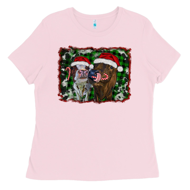 Christmas Heifers Ladies Tee by RanaPortraitStore | Teevron