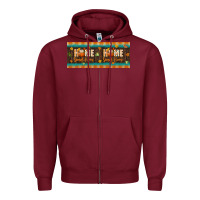 Burgundy home sweet home 15 oz mug Zipper Hoodie - BundleAndBundleShop