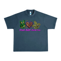 Midnight Navy peace love mardi gras Urban Heavy Tee - BarkalooDesign