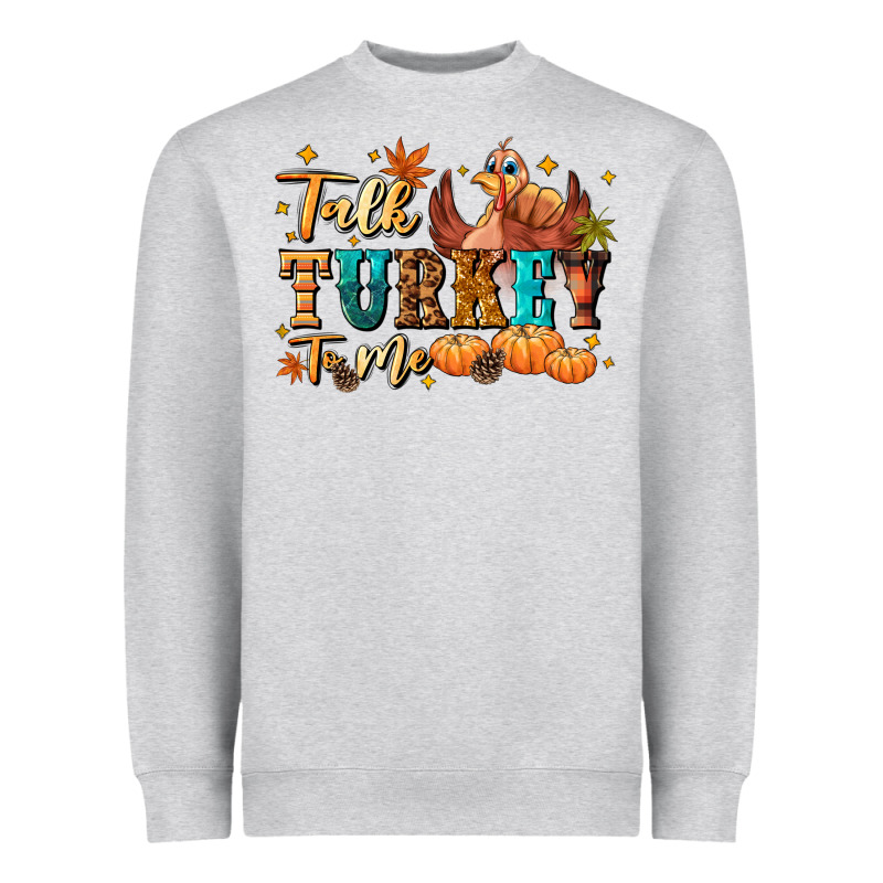 Talk Turkey To Me Heavyweight Sweatshirt by NancyCooperArtShop | Teevron