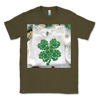 Army Green shamrock patterned clothing Classic Tee - MaliasSmallBusiness