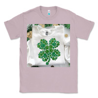 Lilac shamrock patterned clothing Classic Tee - MaliasSmallBusiness